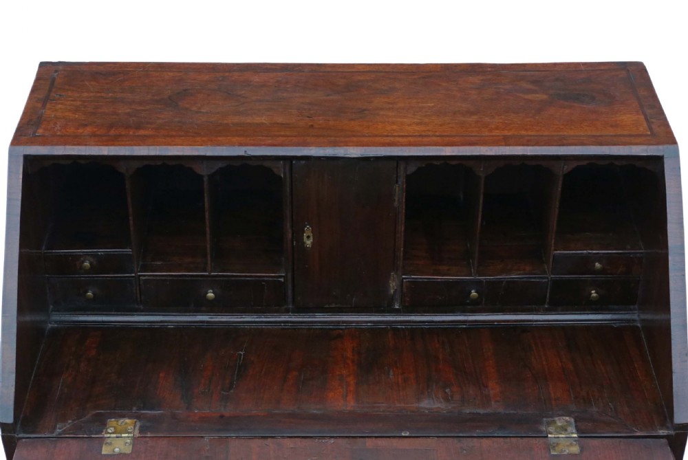 Georgian walnut bureau View VIII
