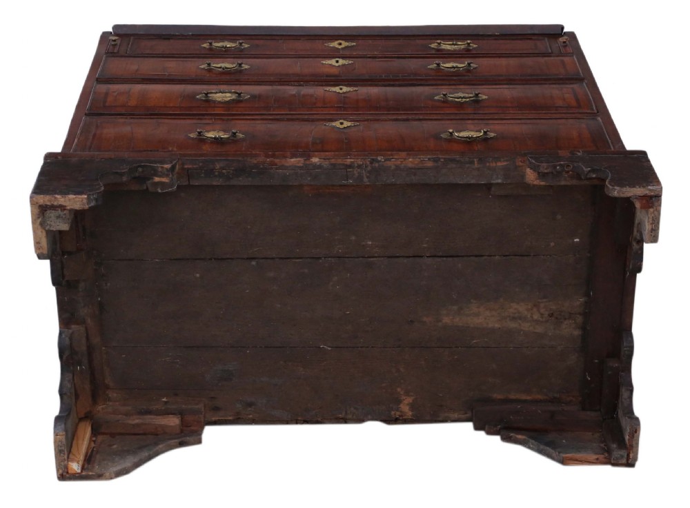 Georgian walnut bureau View IX