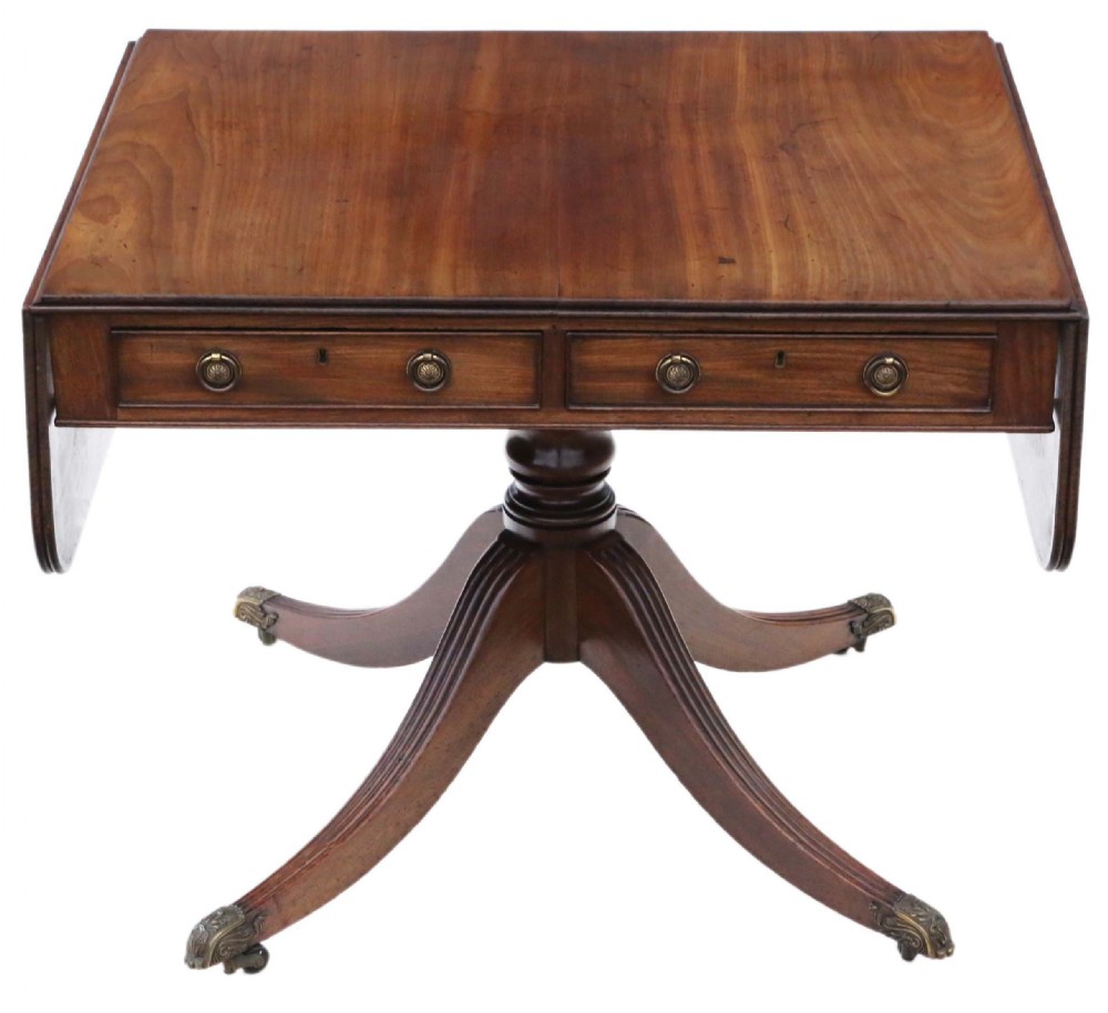 Regency mahogany sofa table