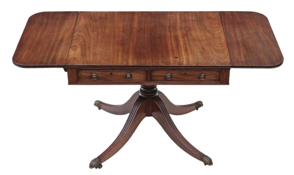 Regency mahogany sofa table View II