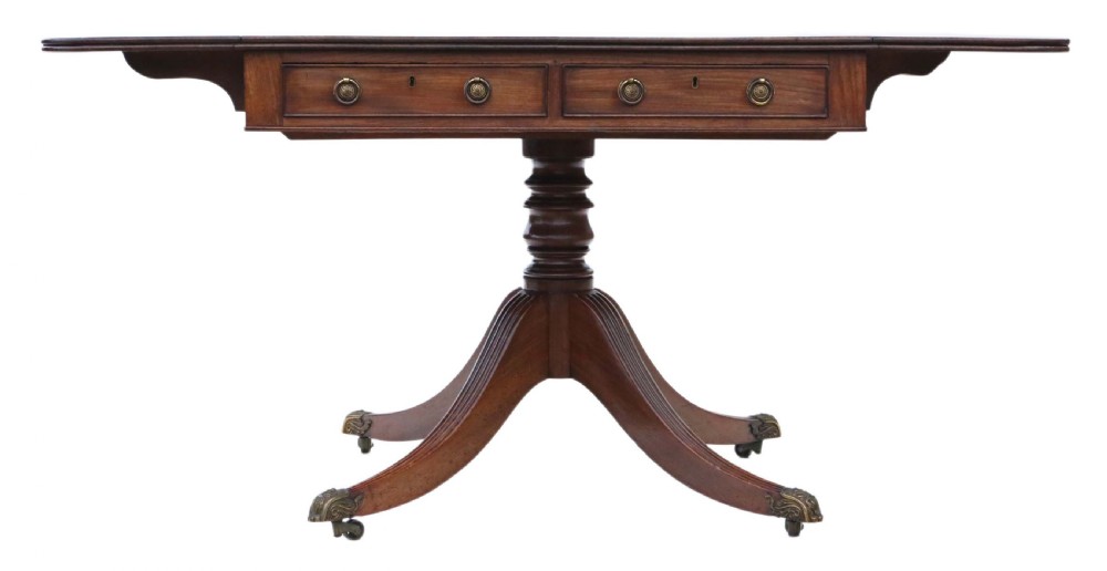 Regency mahogany sofa table View III