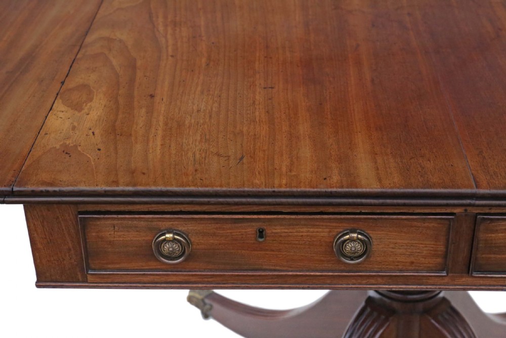 Regency mahogany sofa table View IV