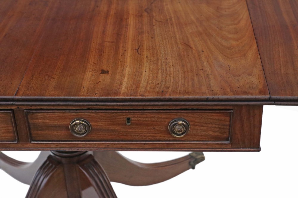 Regency mahogany sofa table View V