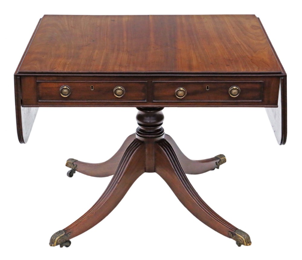 Regency mahogany sofa table View XI