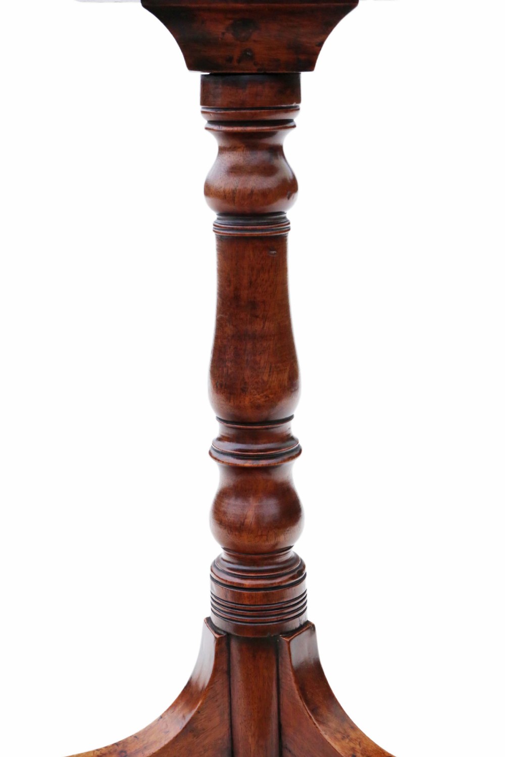 Georgian mahogany tilt top wine table with drawer View III