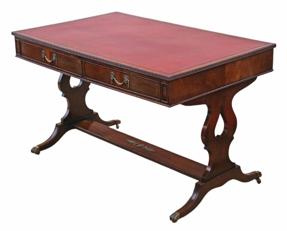 Flame mahogany writing table View VI
