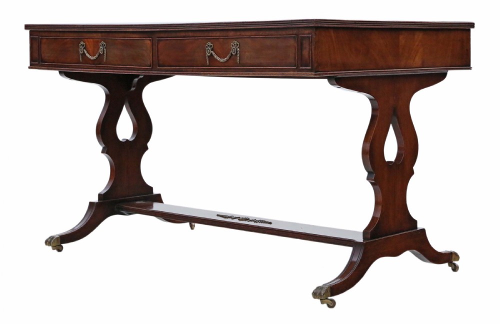 Flame mahogany writing table View VII