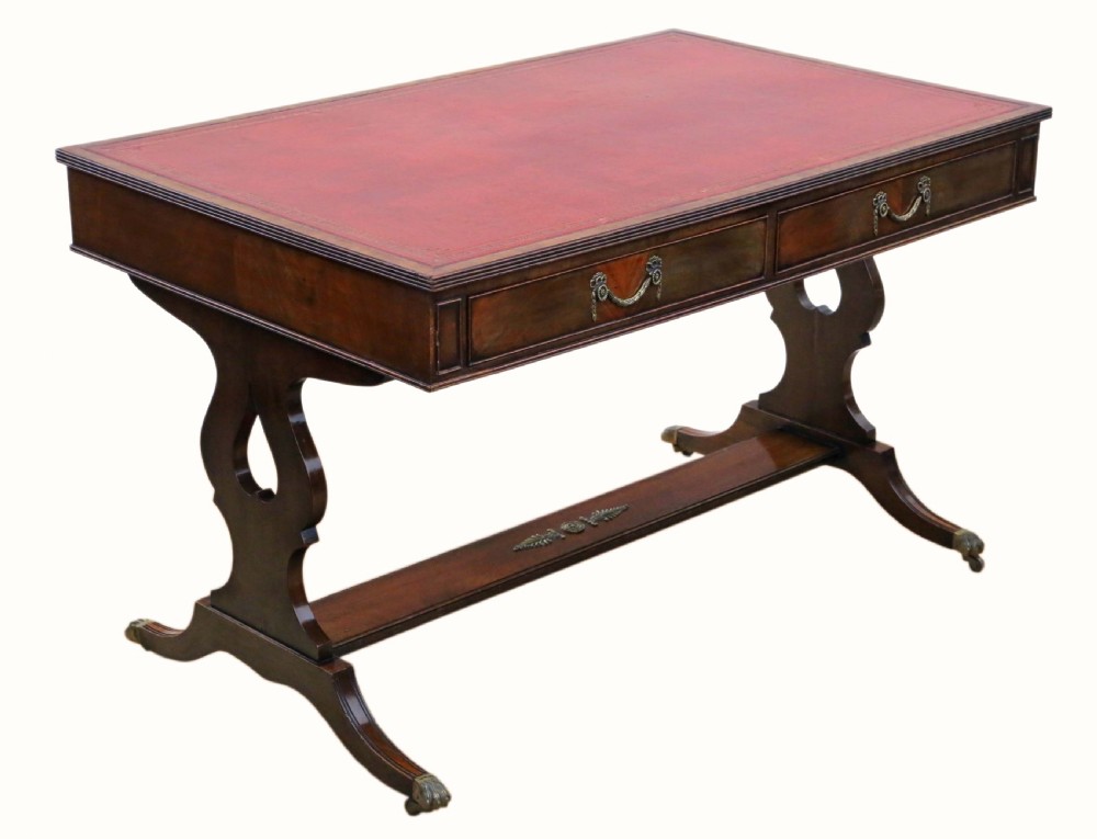 Flame mahogany writing table View VIII