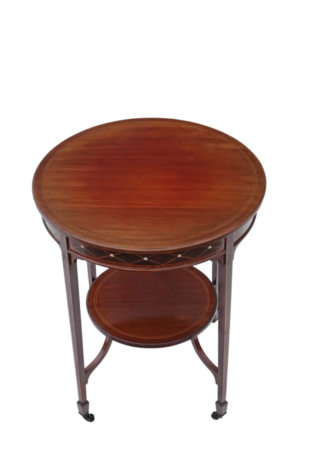 Victorian inlaid mahogany circular table View II