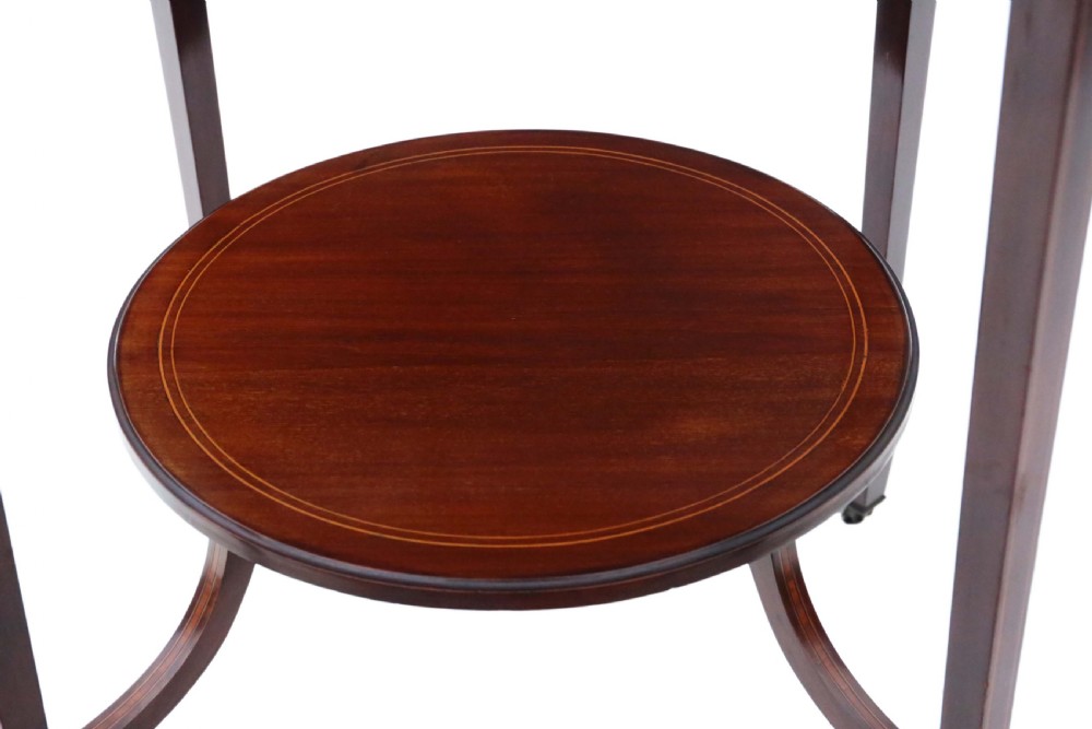 Victorian inlaid mahogany circular table View IV