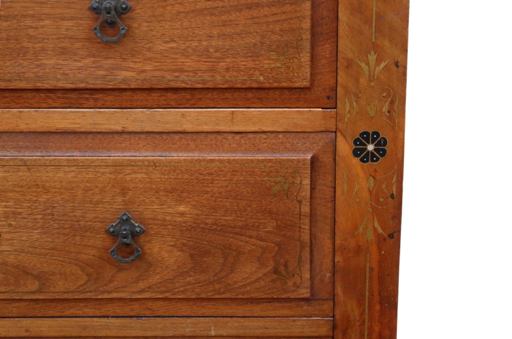 Victorian decorated ash chest of drawers View VII