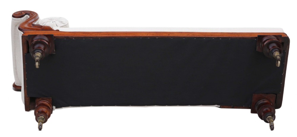 Victorian mahogany chaise longue View IX