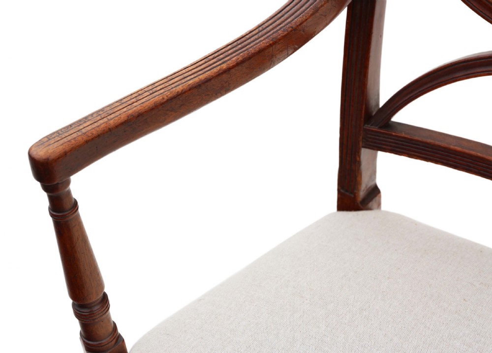 Pair of Regency X back carver chairs View VII