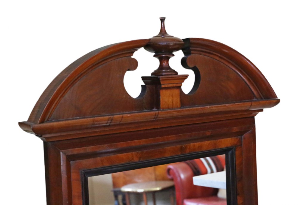 Large 19th Century mahogany full height wall mirror  View IV