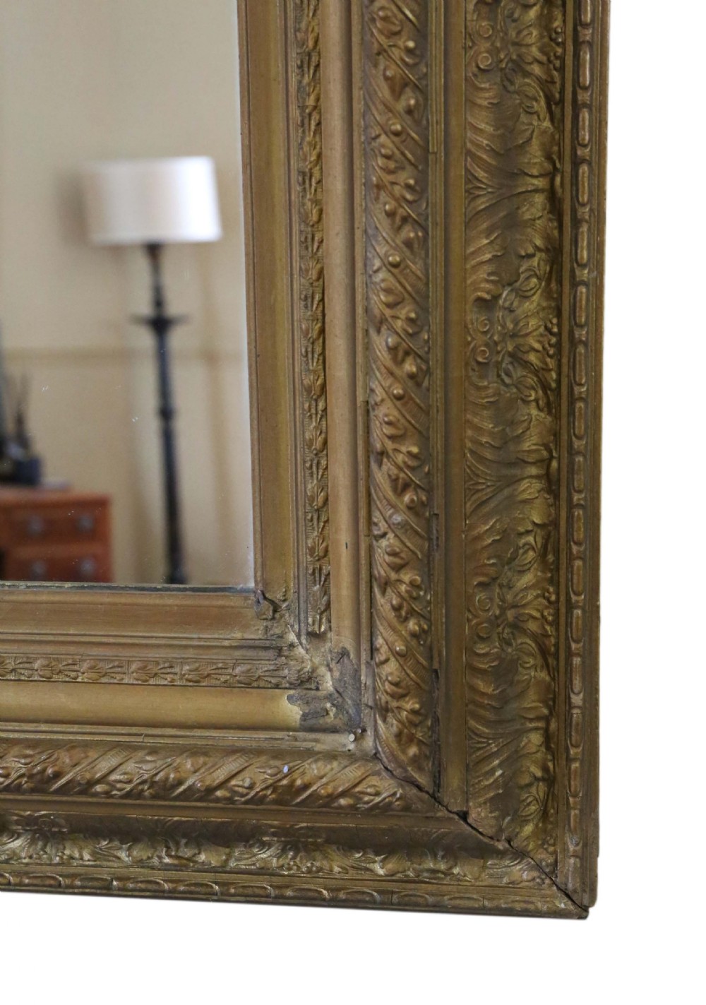 Large 19th Century gilt wall mirror  View IV