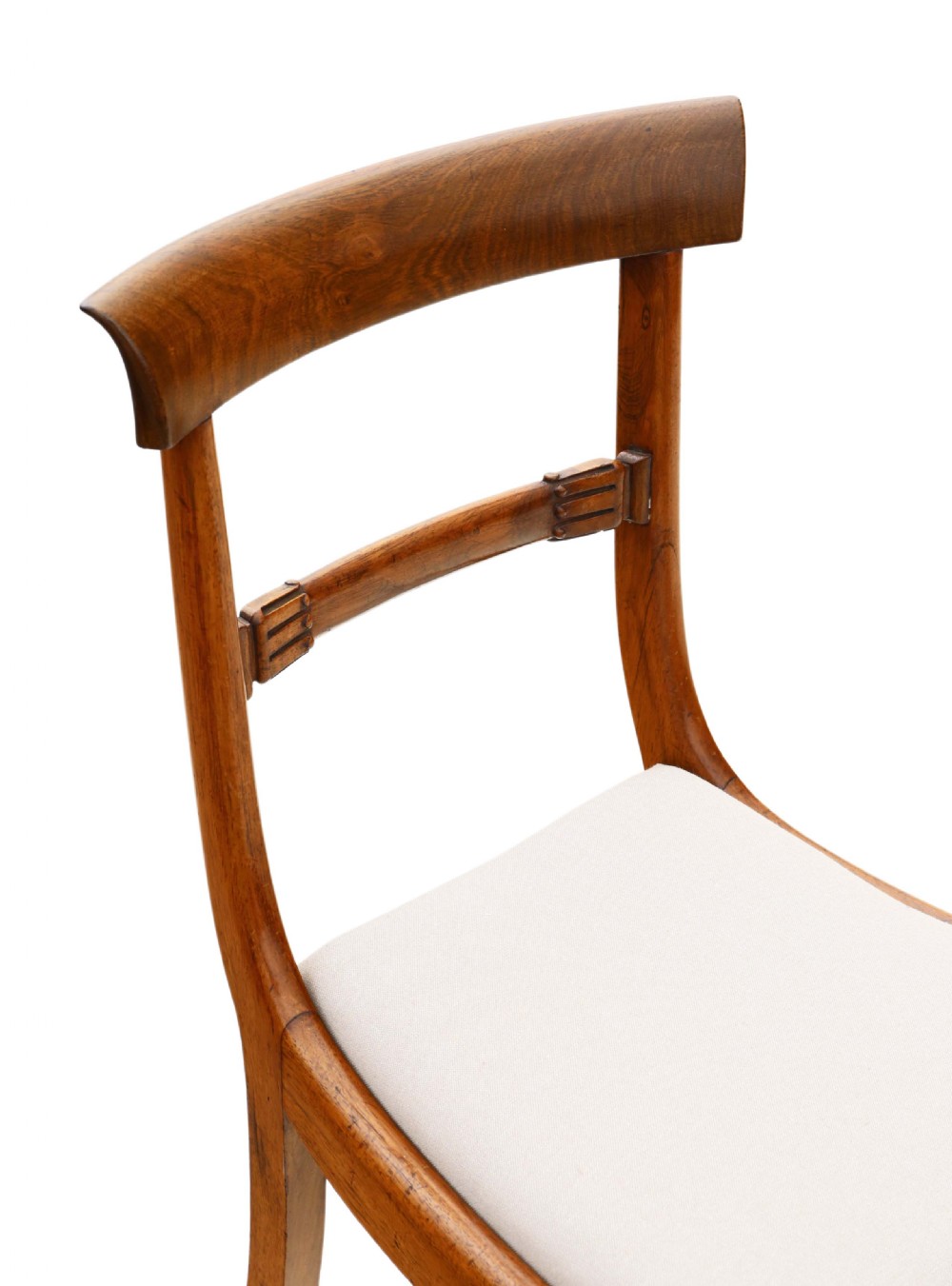 Set of 6 Regency faux rosewood dining chairs View VI