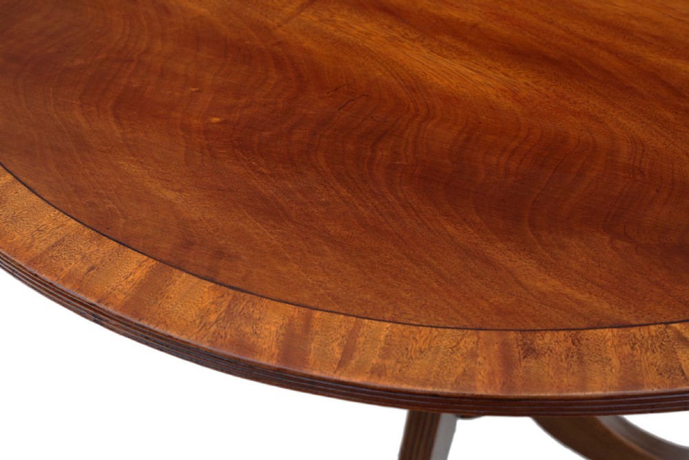 Mahogany extending dining table View IV