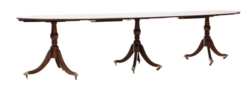Mahogany extending dining table View VIII