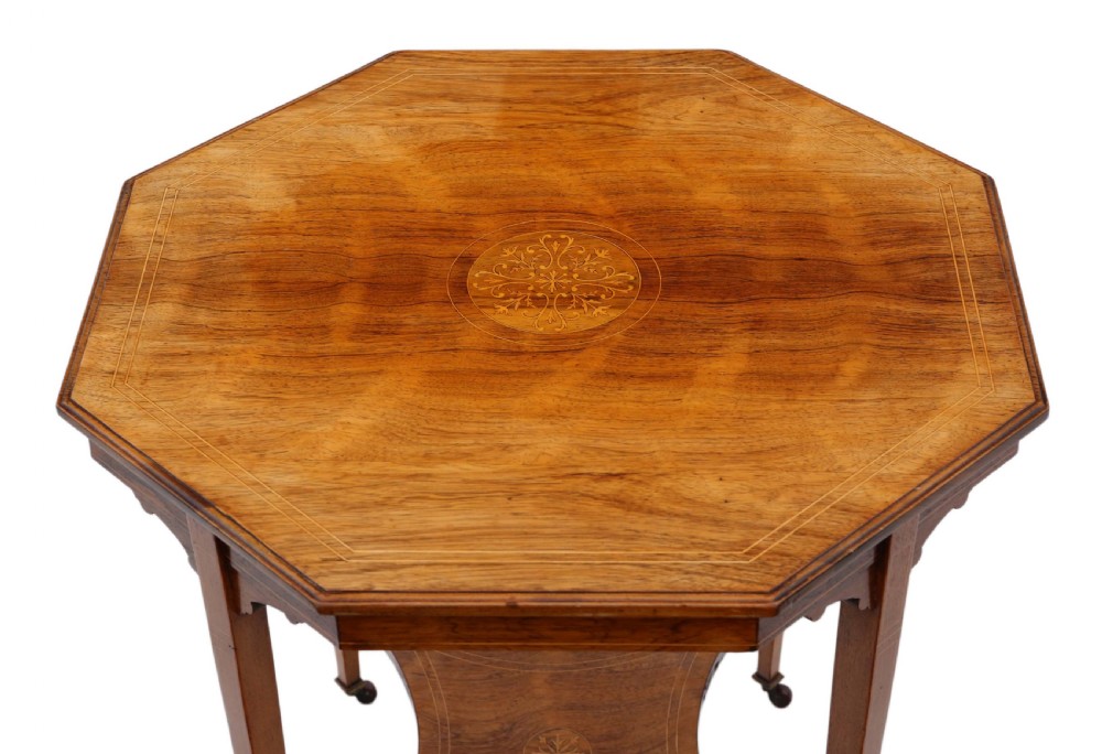 19th Century rosewood octagonal centre table View II