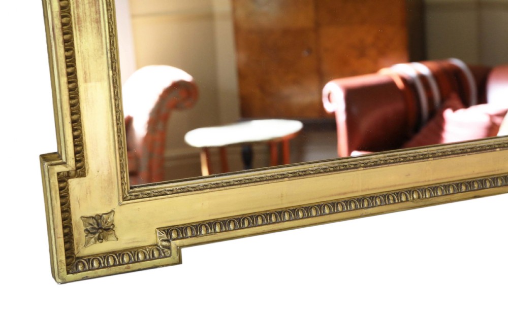 Large gilt 19th Century overmantle mirror  View V