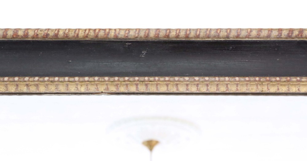 Large gilt and black 19th Century overmantle mirror  View VII