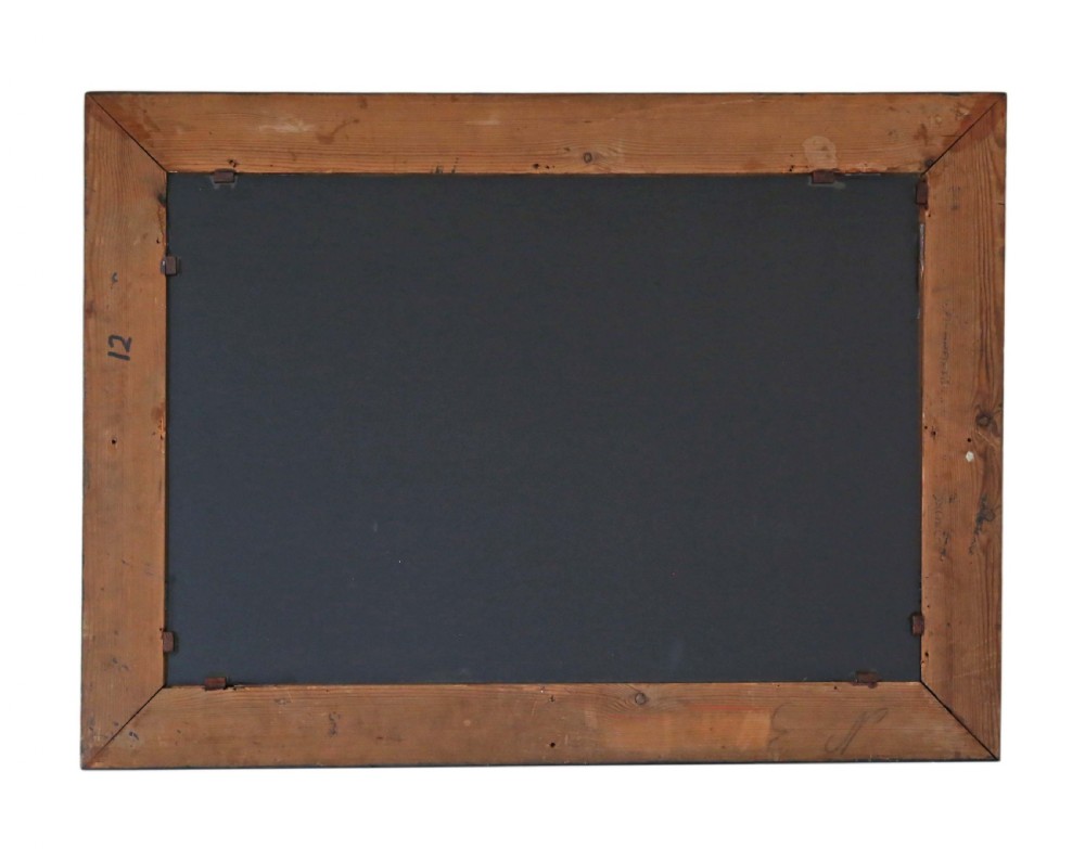 Large black and gilt 19th Century overmantle mirror  View VI