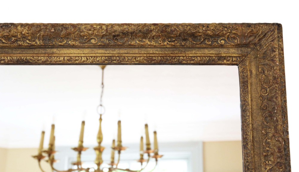 Large gilt 19th Century overmantle mirror  View III