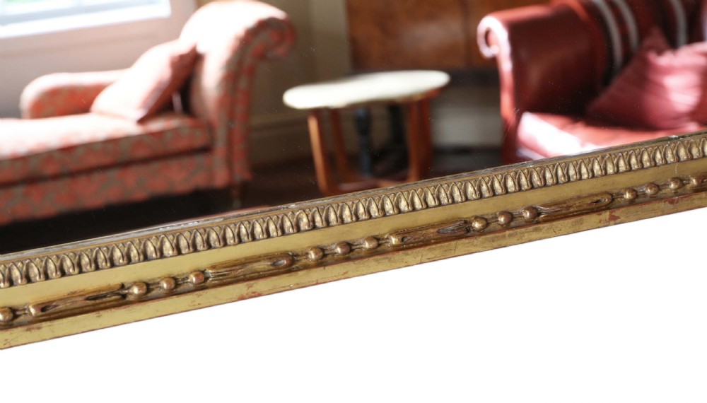 Large pair of gilt 19th Century overmantle mirrors  View V