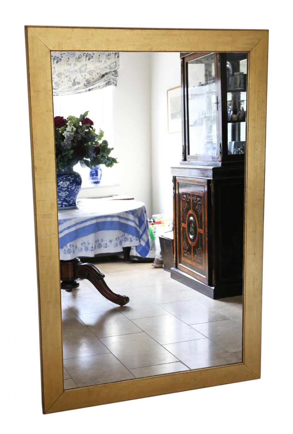 Very large gilt late 19th Century overmantle mirror 