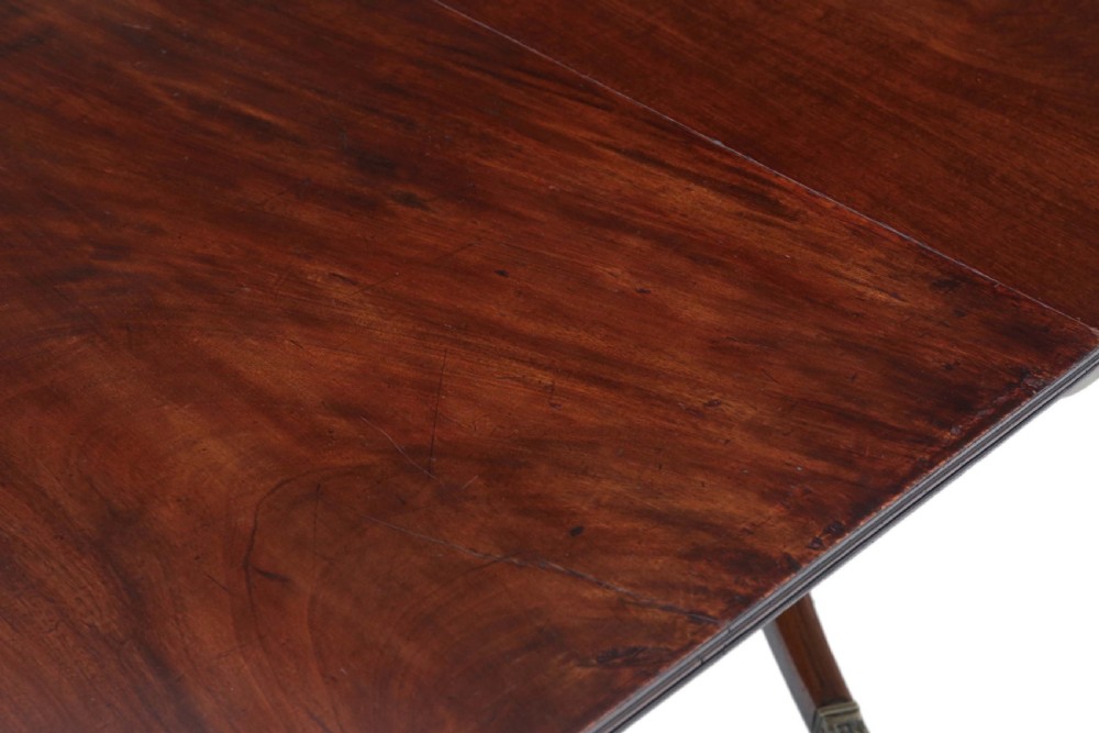 Georgian mahogany extending pedestal dining table View IV