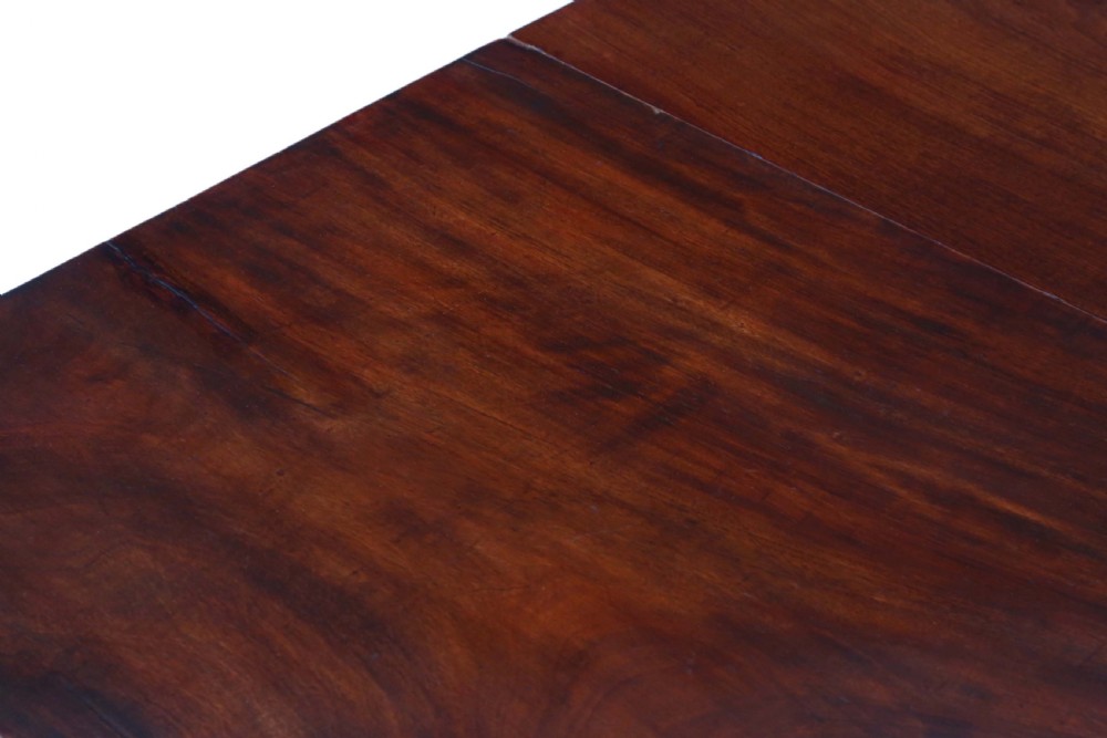 Georgian mahogany extending pedestal dining table View VI