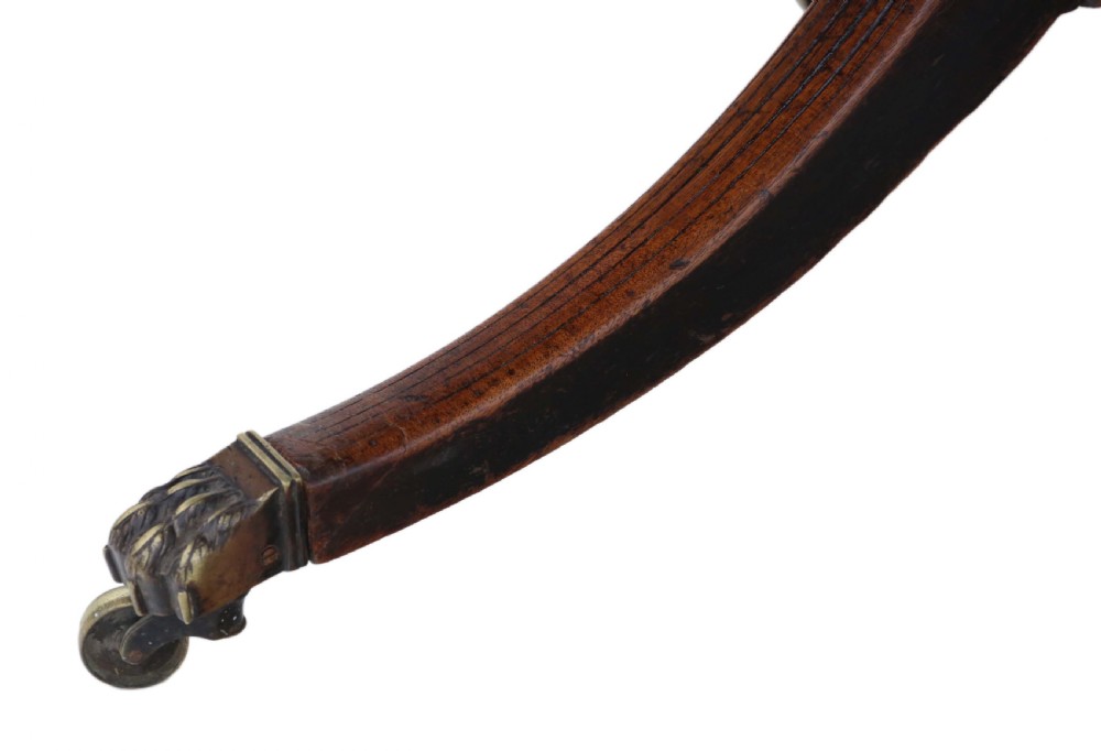 Georgian mahogany extending pedestal dining table View VII