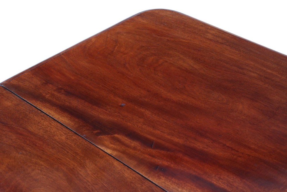 Georgian mahogany extending pedestal dining table  View IV