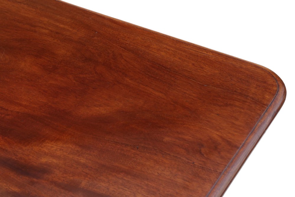 Georgian mahogany extending pedestal dining table  View V