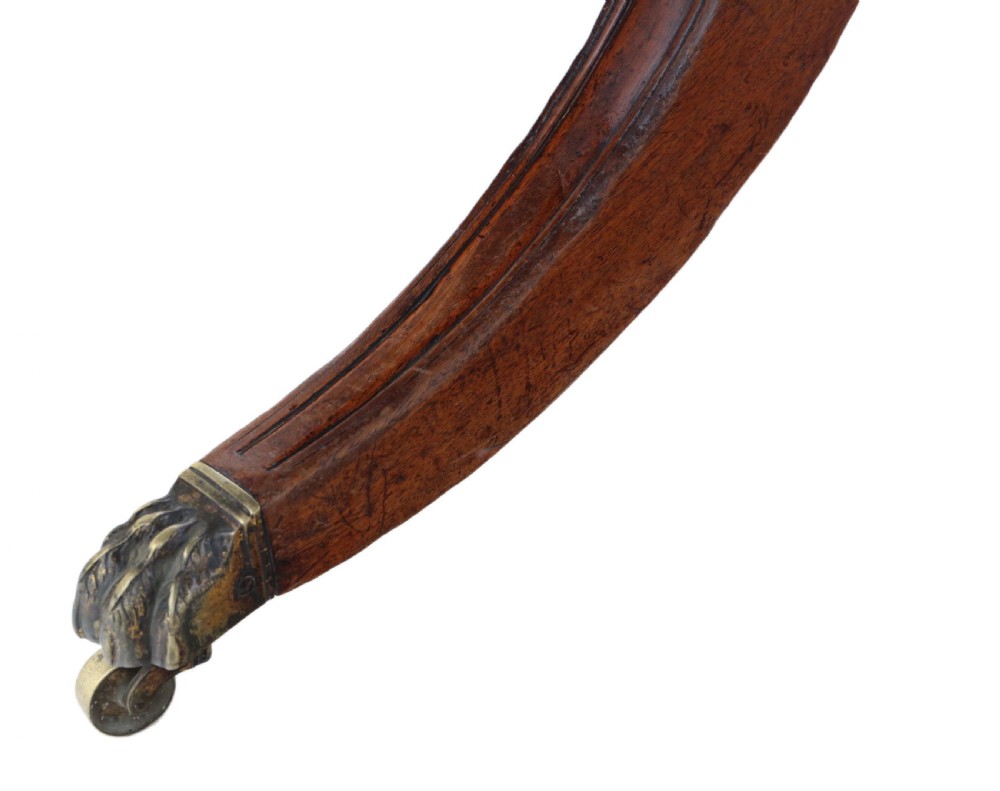 Georgian mahogany extending pedestal dining table  View VI