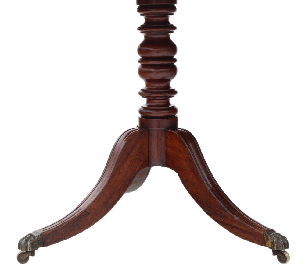 Georgian mahogany extending pedestal dining table  View VII