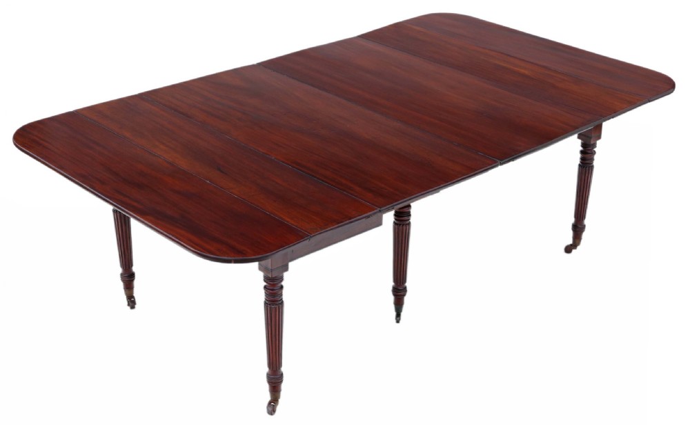 Gillows mahogany extending dining table