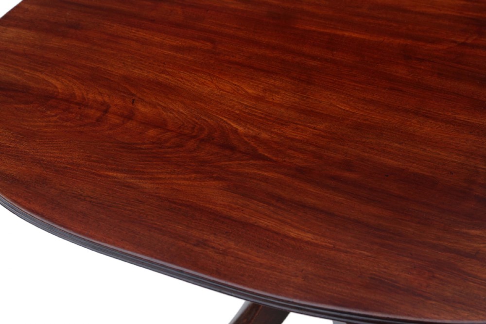 Mahogany extending pedestal dining table View III