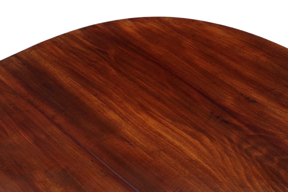 Mahogany extending pedestal dining table View V