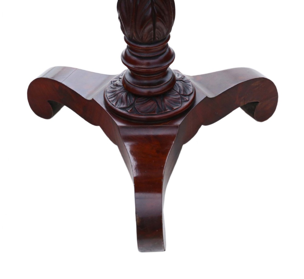 Victorian flame mahogany work table box View II