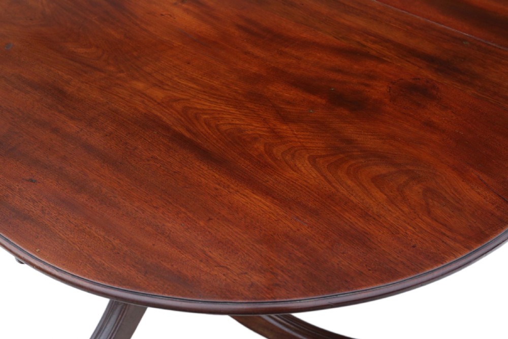 Regency mahogany extending dining table View III