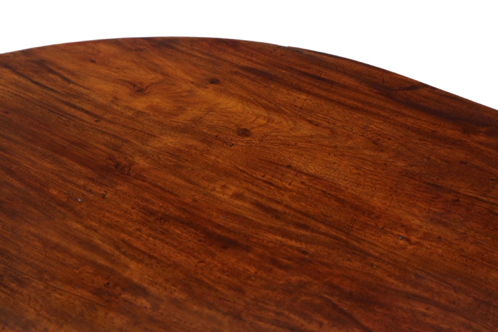 Regency mahogany extending dining table View IV