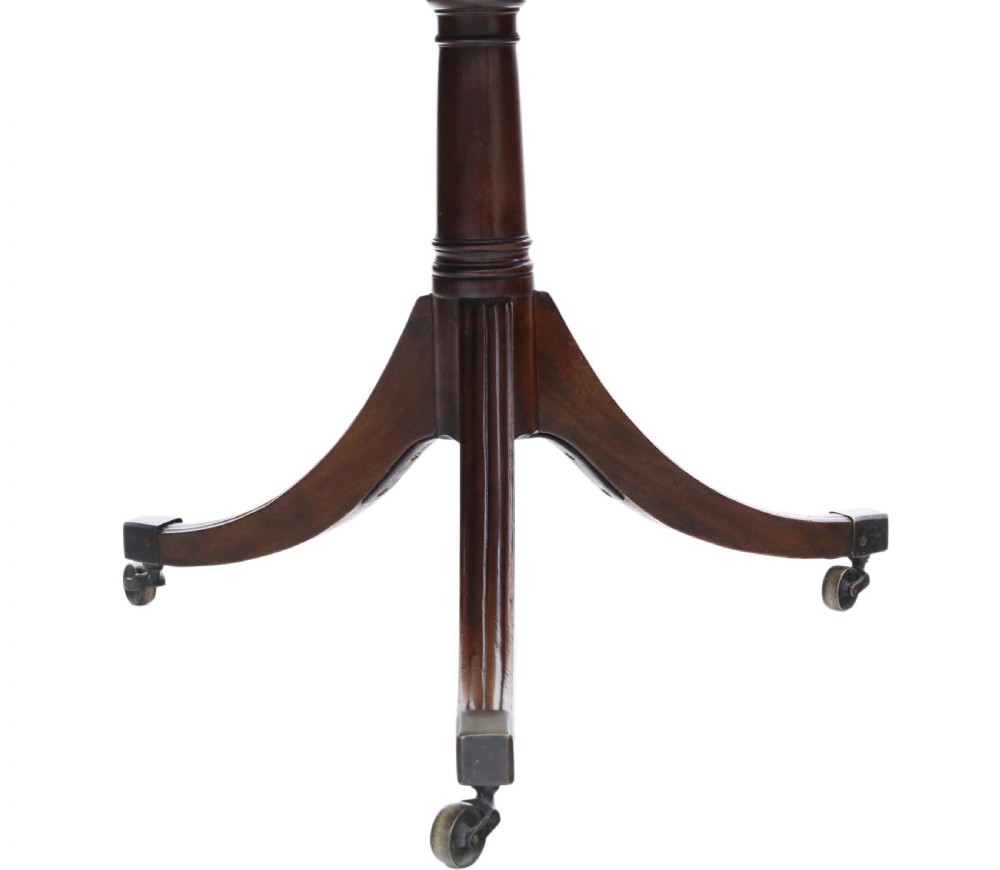 Regency mahogany extending dining table View VIII