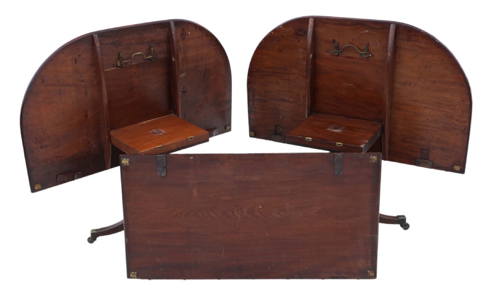 Regency mahogany extending dining table View X
