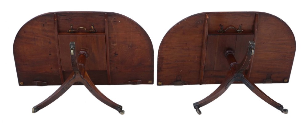 Regency mahogany extending dining table View XI
