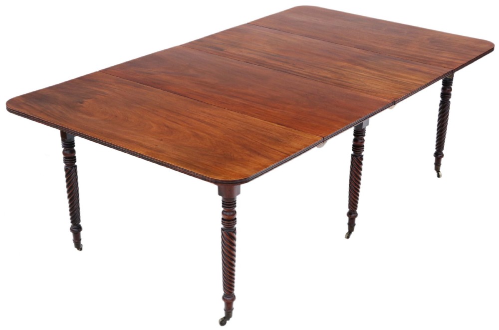 Mahogany extending dining table