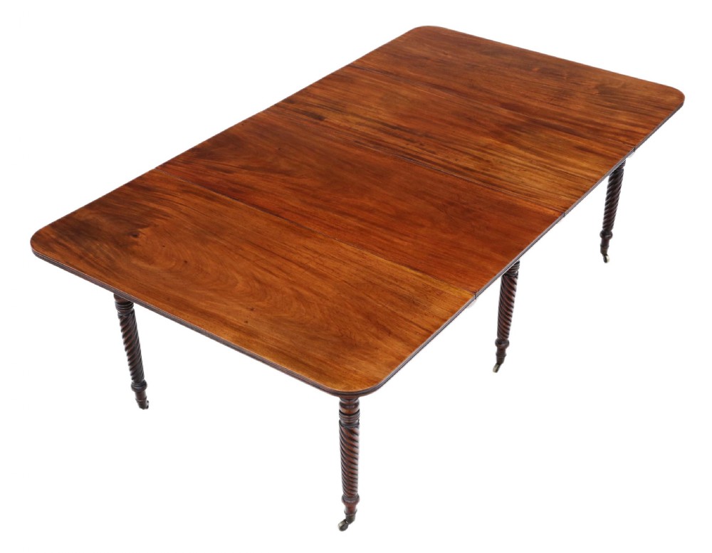 Mahogany extending dining table View II