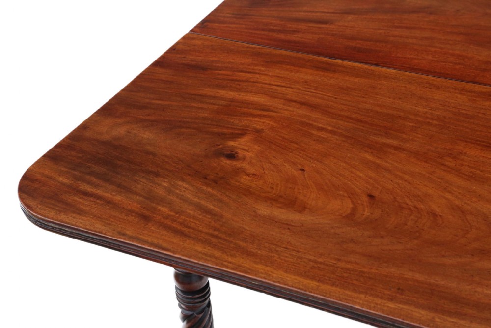 Mahogany extending dining table View III