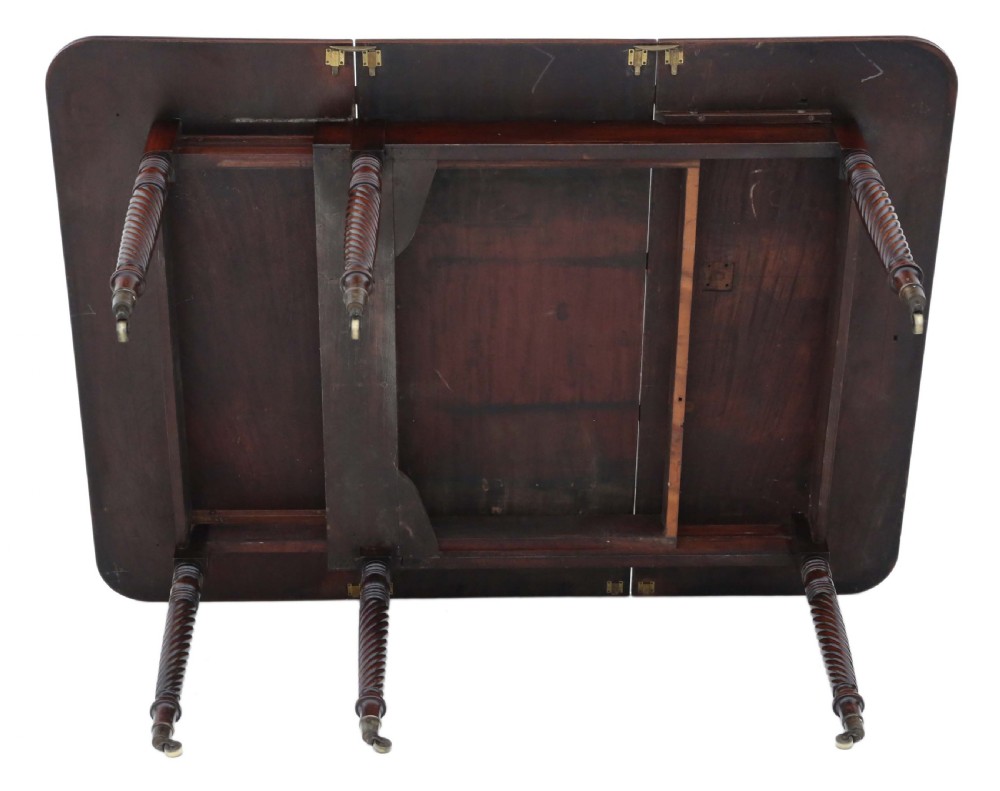 Mahogany extending dining table View IX