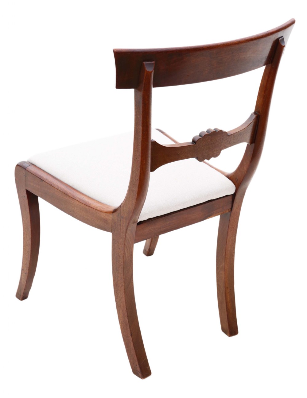 Set of six (4 +2) Regency Cuban mahogany dining chairs View XII